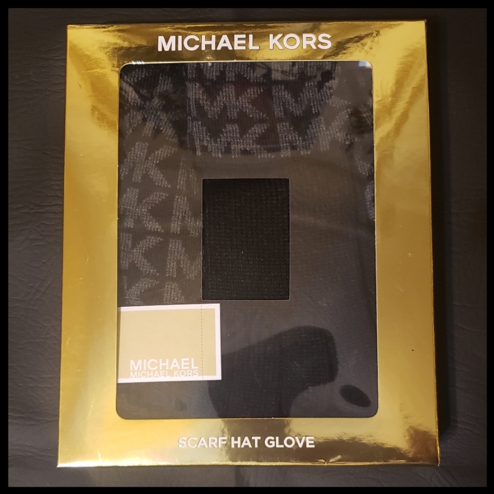 Gold Box-Michael Kors Women's Hat, Scarf & Gloves